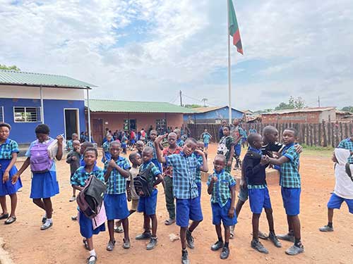 Primary school students at Saint Anthonys school