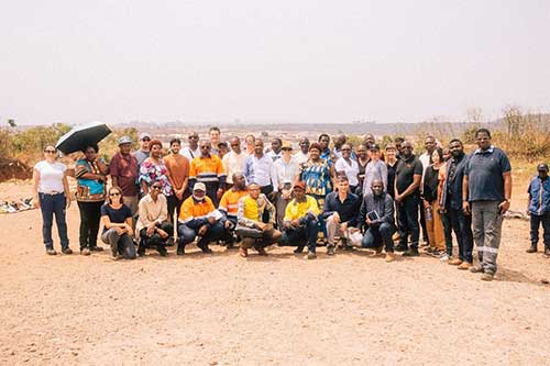 The FCA delegation at the ASM site