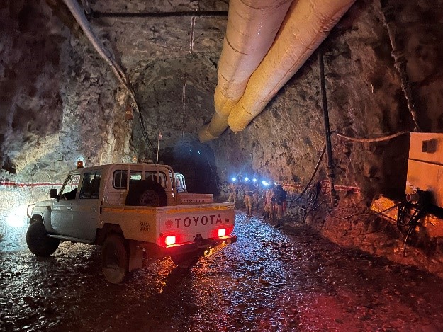 a pick up truck at a site assessment