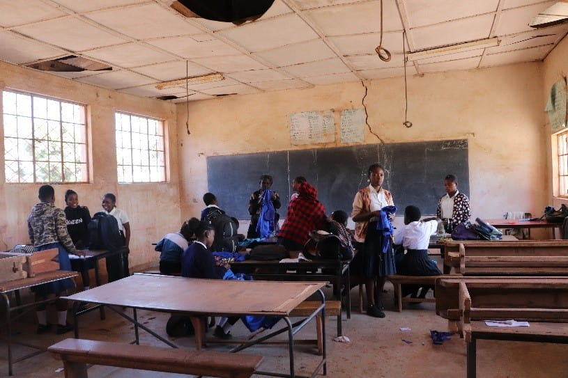 Classroom at the vocational training centre in Kapata
