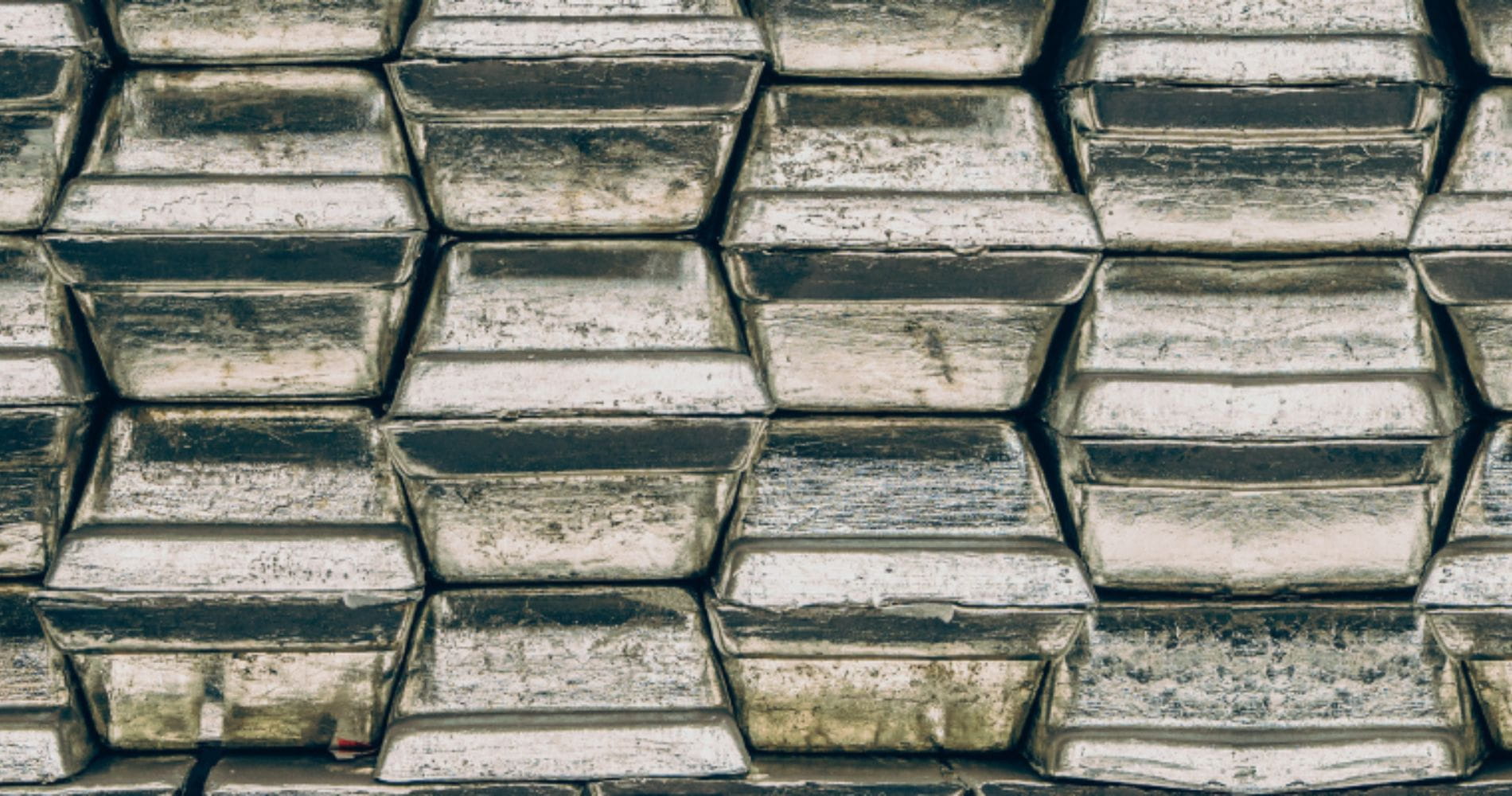 Blocks of metal in silver colour